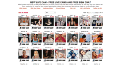 Desktop Screenshot of bbwlivecam.com
